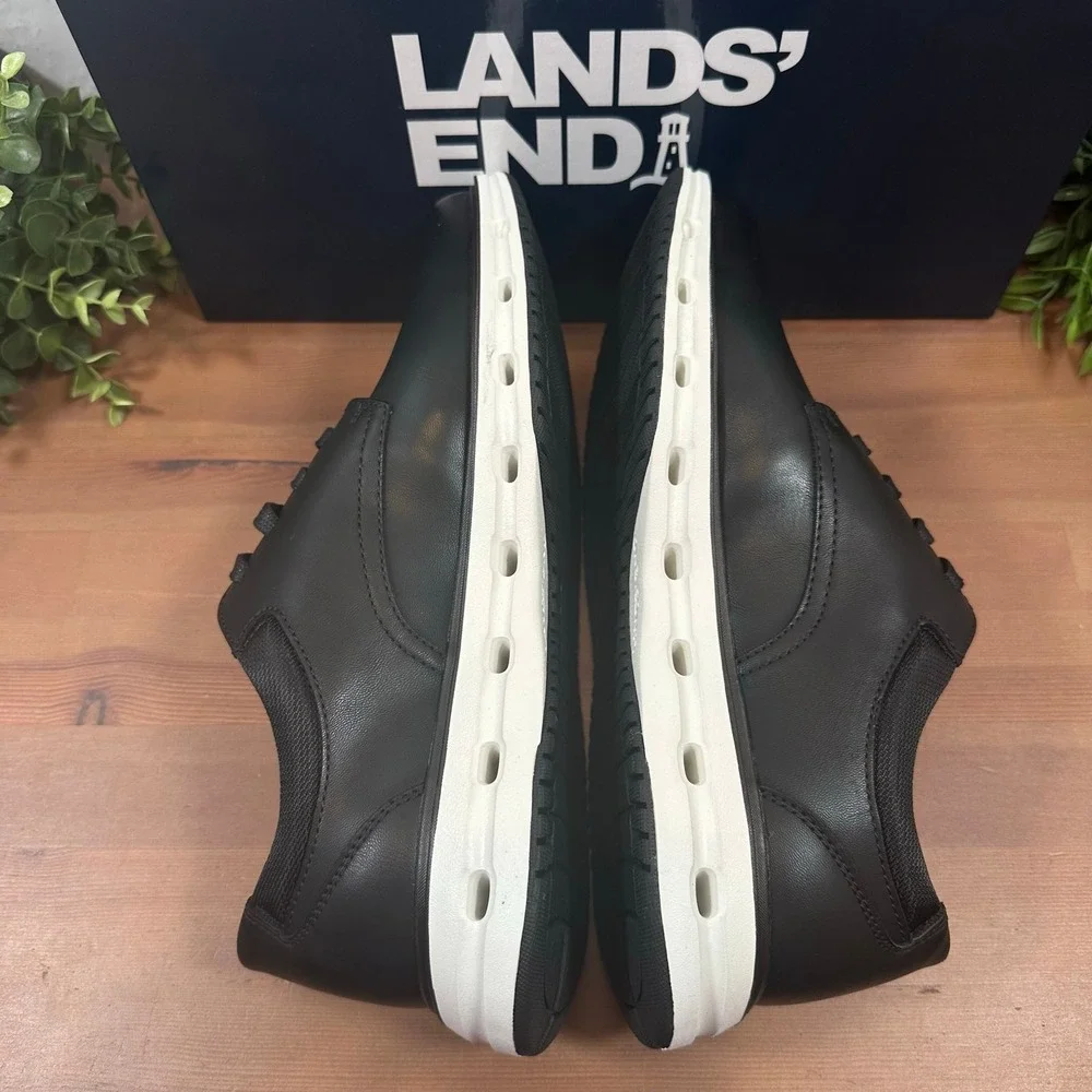 Lands' End Men's Sport Black Oxford Shoes Size 9.5
